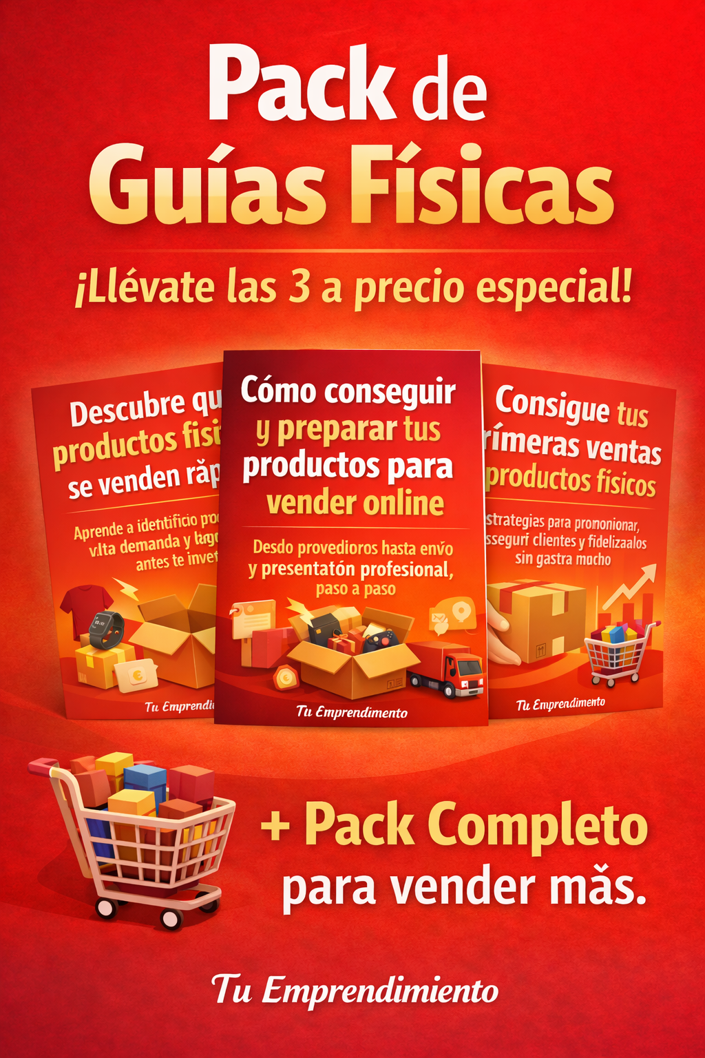 Paquete completo de guías productos físicos
