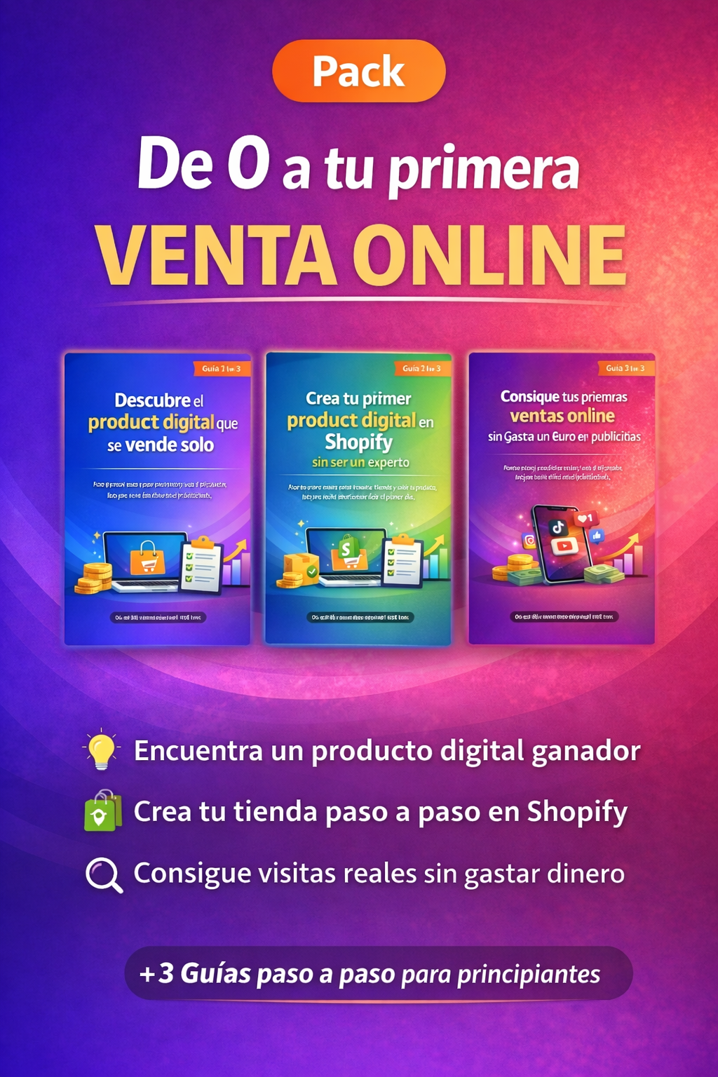 Pack Completo de Guías Digitales – De la idea a tus primeras ventas